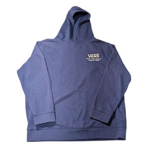 Vans-'Off The Wall'- Blue Hoodie - Teen Size Large - Pullover